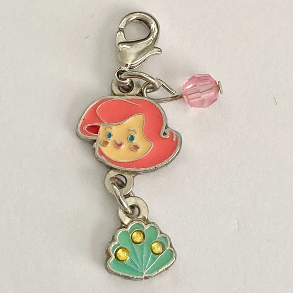 Vintage Disney Little Mermaid Princess Ariel Charm Clip On Bracelet Zipper Pull - Picture 3 of 8